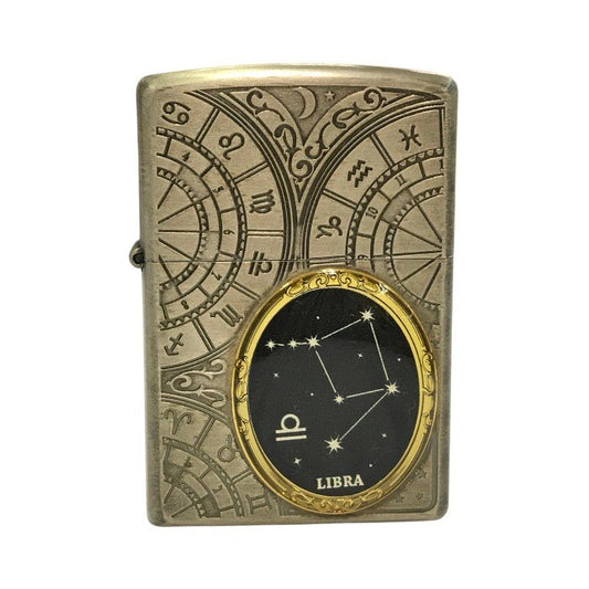 Zippo ジッポー LIBRA オイルライター 12星座 てんびん座 天秤 U.S.A製 中古 T1