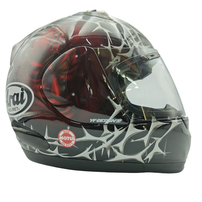Arai アライ PROFILE SINISTER プロファイル シニスター SNELL M2005 YF DESIGN フルフェイス ヘルメット 中古 H4