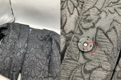 TOMORROWLAND トゥモローランド コレクション ノーカラー ジャケット サイズ36 フラワー 中古 D4