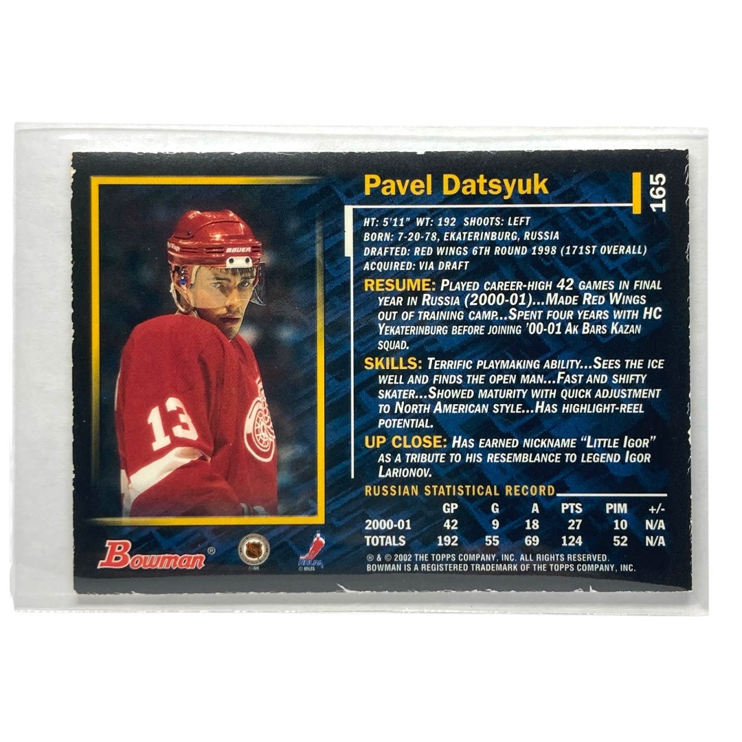 TOPPS NHLカード BOWMAN PAVEL DATSYUK RED WINGS #165 中古 IT2