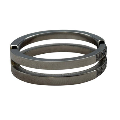 SCOMMAG エスカマジー クロスストーン リング 21号 指輪 メンズ レディース ステンレススチール アクセサリー 中古 W1