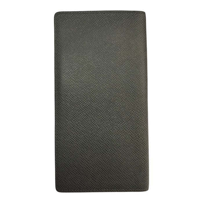 LOUIS VUITTON ルイヴィトン タイガ ポルトフォイユブラザ 長財布 メンズ 2つ折り シンプル 定番 グレー M32653 中古 T1
