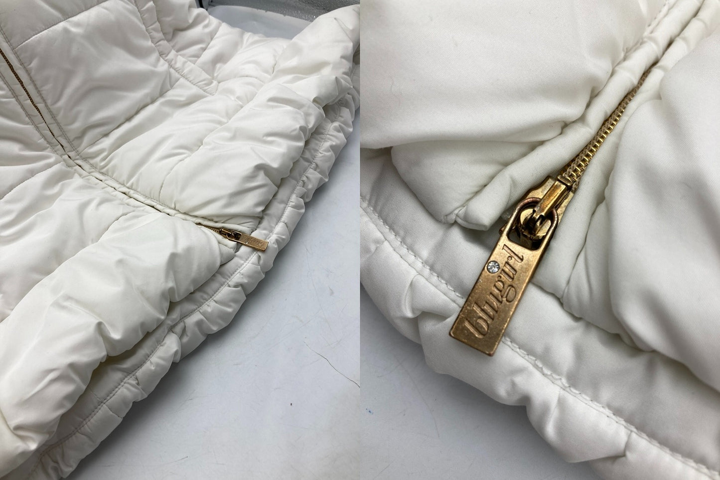 Blugirl Blumarine ブルーガール ブルマリン フォックスファー 中綿ジャケット LQ0214200 サイズ IT38 中古 D4