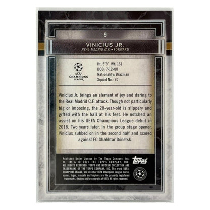 TOPPS サッカーカード MUSEUM COLLECTION VINICIUS JR. REAL MADRID #9 中古 IT1