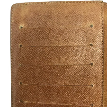 LOUIS VUITTON ルイヴィトン モノグラム ポルトカルトクレディ 円 長財布 メンズ 札入れ 小銭入れなし 旧型 ブラウン M60825 中古 T1