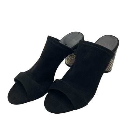 quartierglam カルチェグラム ミュール ブラック レディース サイズ38 中古 D4