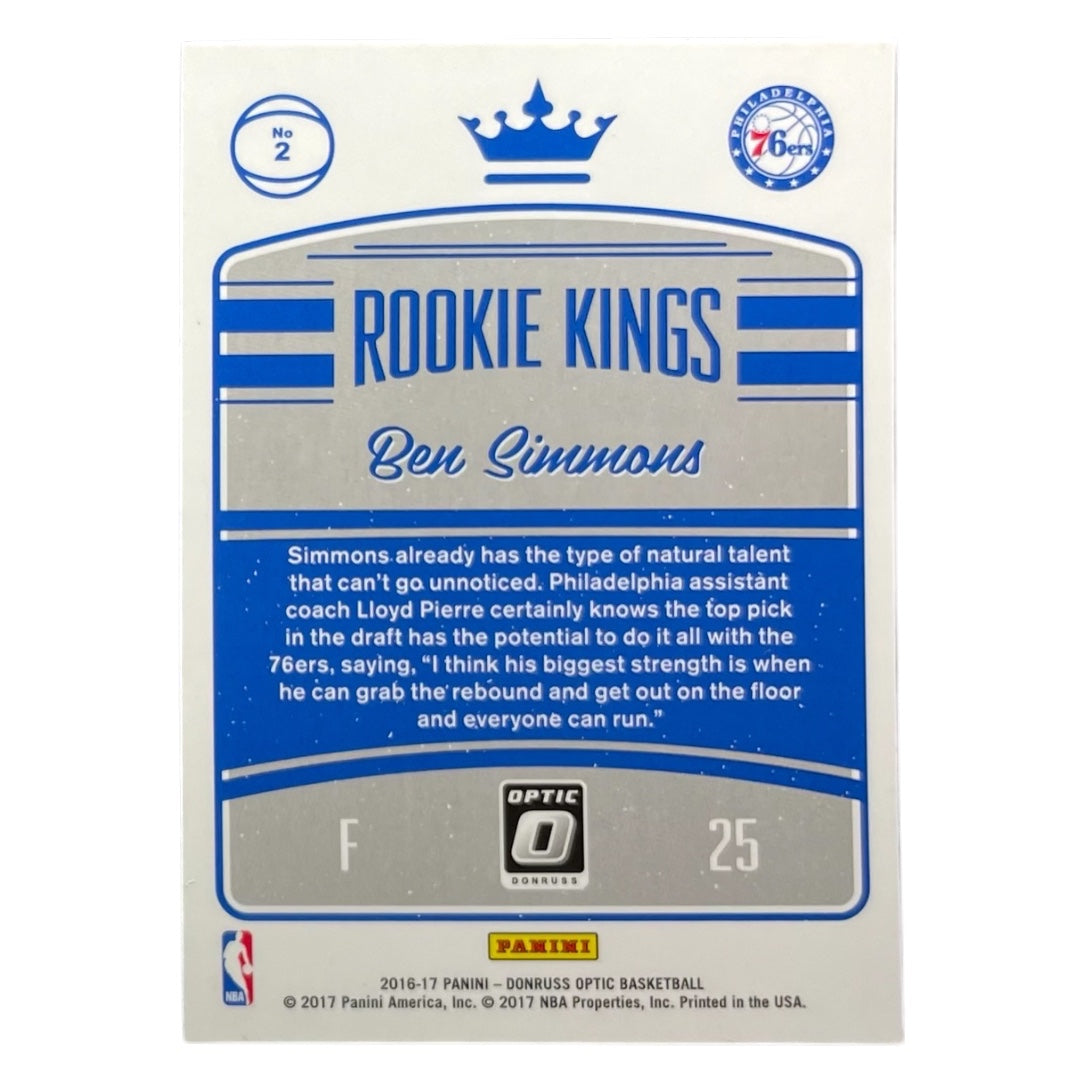 PANINI NBAカード DONRUSS OPTIC BEN SIMMONS PHILADELPHIA 76ERS #2 中古 IT2
