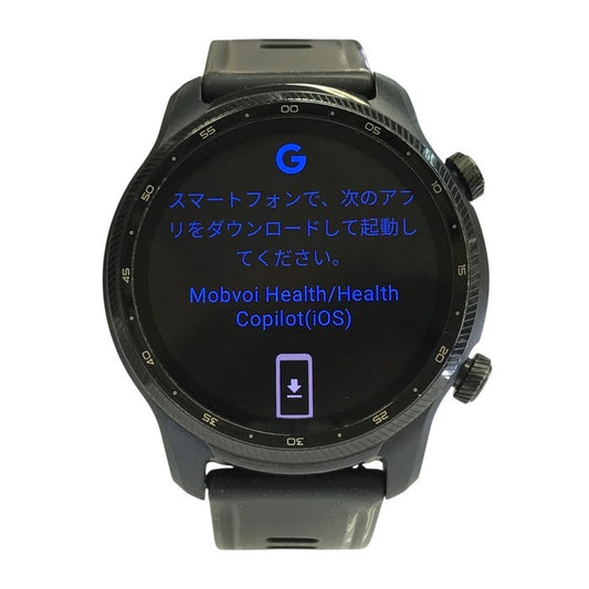 TicWatch Pro 3 Ultra GPS スマートウォッチ Shadow Black 充電式 Wear OS by Google ゴムバンド ランニング 登山 WH12018 中古 T1