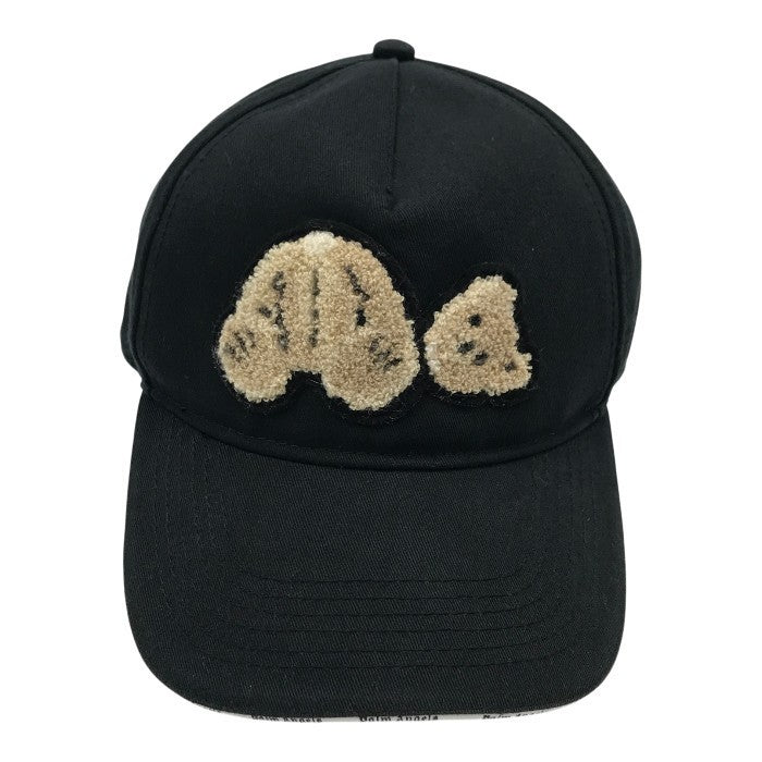 Palm Angels パームエンジェルス キャップ メンズ コットン ベア クマ BEAR ワッペン 野球帽 ブラック oneサイズ PMLB038S21FAB001 中古 T1