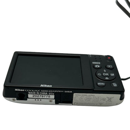 Nikon ニコン COOLPIX デジタルカメラ シルバー 光学5倍ズーム コンパクト 薄型 A100SL デジカメ クールピクス カメラ 撮影 動画 中古 W４