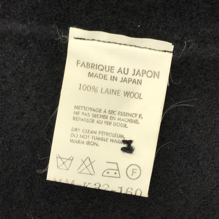 Y's for men ワイズ ベスト メンズ 秋冬 ニット メルトンウール ジレ ヨウジヤマモト ブラック 中古 T1