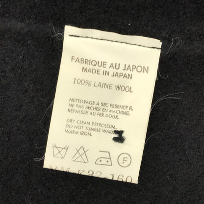 Y's for men ワイズ ベスト メンズ 秋冬 ニット メルトンウール ジレ ヨウジヤマモト ブラック 中古 T1