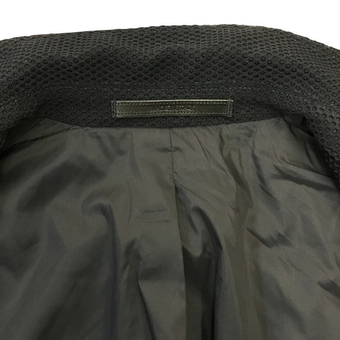 GIORGIO ARMANI ジョルジオアルマーニ テーラードジャケット メンズ 春夏 メッシュ 2つボタン ブラック 46サイズ 中古 T1