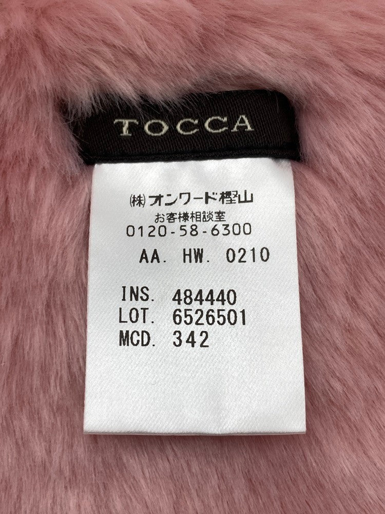 TOCCA トッカ エコファー ティペット ピンク 中古 D4