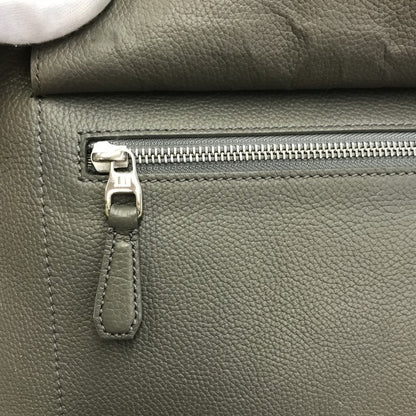 dunhill ダンヒル クラッチバッグ メンズ シボレザー セカンドバッグ ジップポーチ ハンドル付き グレー 中古 T1