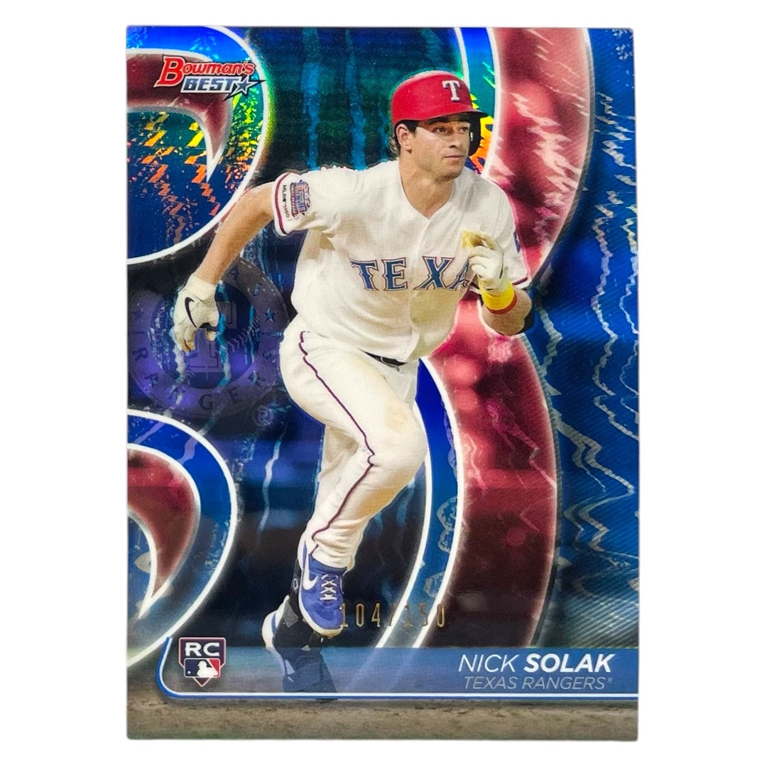 TOPPS MLBカード BOWMAN'S BEST NICK SOLAK TEXAS RANGERS /150 #36 中古 IT2