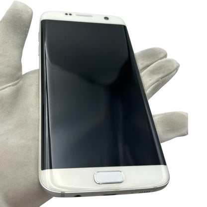 Samsung サムスン au Galaxy S7 edge SCV33 スマートフォン 本体 ホワイトパール ギャラクシー スマホ 携帯 android 中古 W４