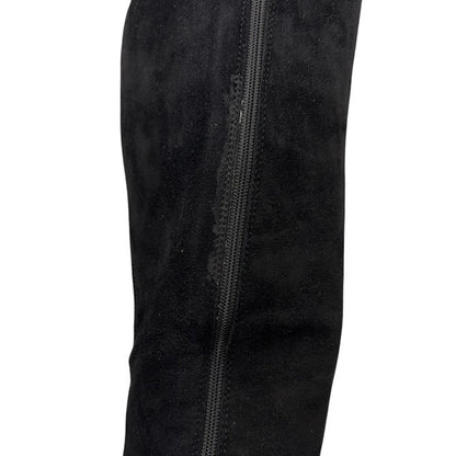 ジャンク品 PRADA プラダ スエード ロングブーツ 37 (約24.0cm) ブランド おしゃれ レディース 厚底 中古 W４