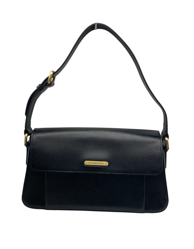 BURBERRY バーバリー ワンショルダーバッグ レディース レザー フォーマル ブラック 中古 D4