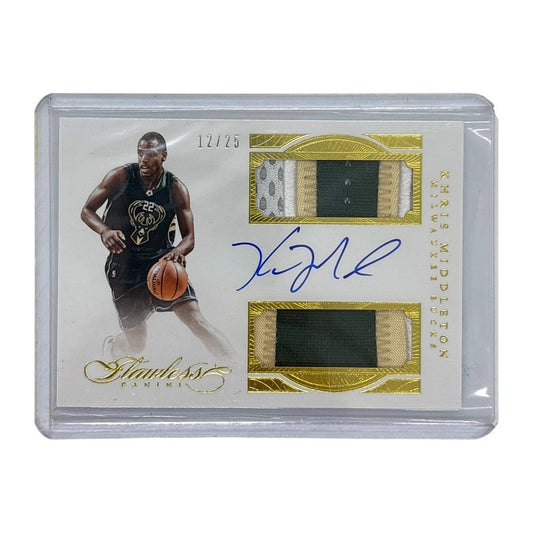 PANINI NBAカード FLAWLESS KHRIS MIDDLETON MILWAUKEE BUCKS 12/25 #DPA-KM 中古 IT1