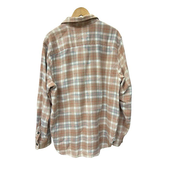 DIESEL ディーゼル フランネルシャツ チェック柄 L メンズ ダイダイ トップス 中古 W４