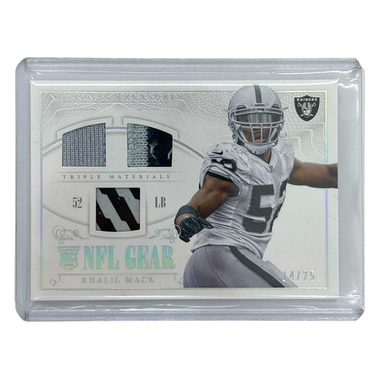 PANINI NFLカード NATIONAL TREASURES KHALIL MACK RAIDERS 14/25 #RGD-KM 中古 IT1