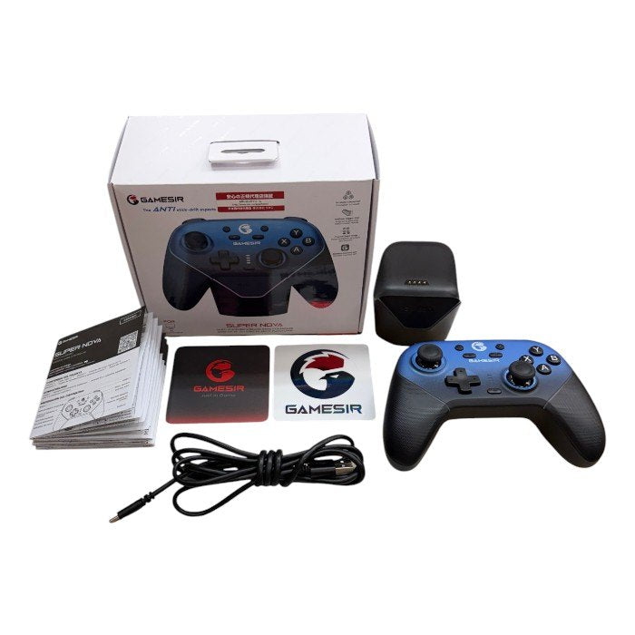 Gamesir ゲームサー Super Nova マルチプラットフォーム ゲーム コントローラー ナイトフォール・ブルー PC スマホ ワイヤレス Bluetooth 中古 W４