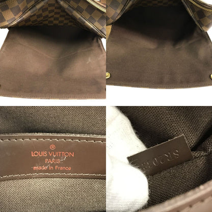 LOUIS VUITTON ルイヴィトン ダミエ エベヌ ナヴィグリオ ショルダーバッグ ユニセックス 斜め掛け 2重フラップ ブラウン N45255 中古 T1