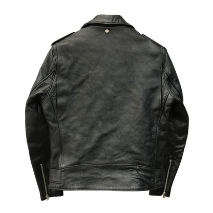 Schott ショット 217US SHEEP ONESTAR ライダースジャケット メンズ シープ ワンスター ダブル レザーブラック 40サイズ 7823950093 中古 T1