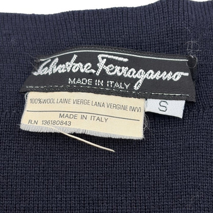 Salvatore Ferragamo サルヴァトーレ フェラガモ カーディガン S ネイビー トップス ブランド おしゃれ レディース 中古 W４
