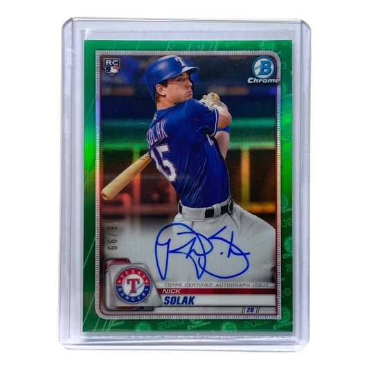 TOPPS MLBカード BOWMAN CHROME NICK SOLAK RANGERS 16/99 #CRA-NS 中古 IT2