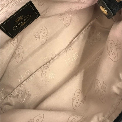 TOCCA トッカ TRIM WAVES POCHETTE ショルダーバッグ レディース フリル 斜め掛け 軽量 ポシェット ブラック 中古 T1