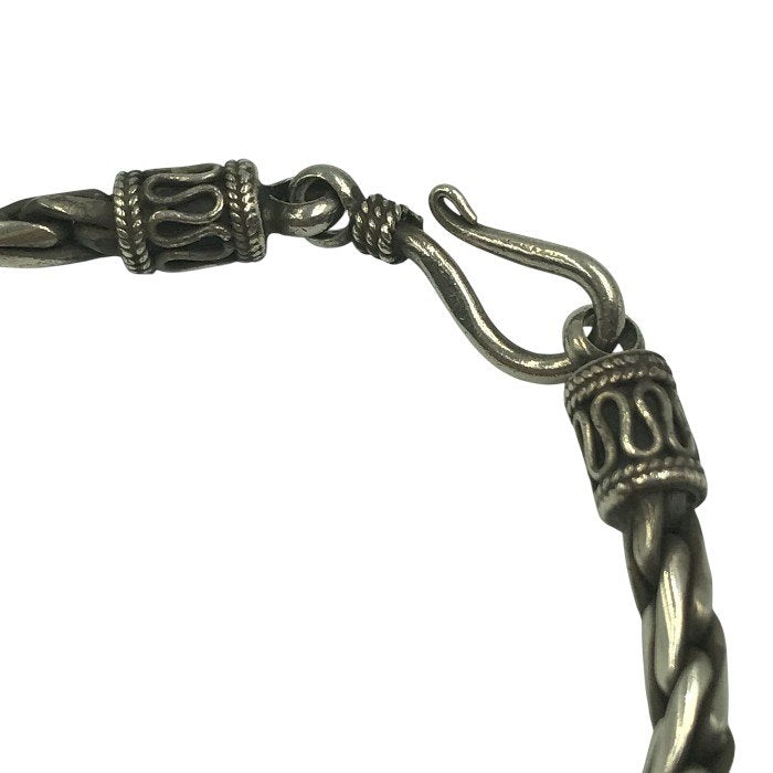 シルバー 925 ネックレス スパイクチェーン バリ いぶし仕上げ 銀 Silver 45cm 中古 T1