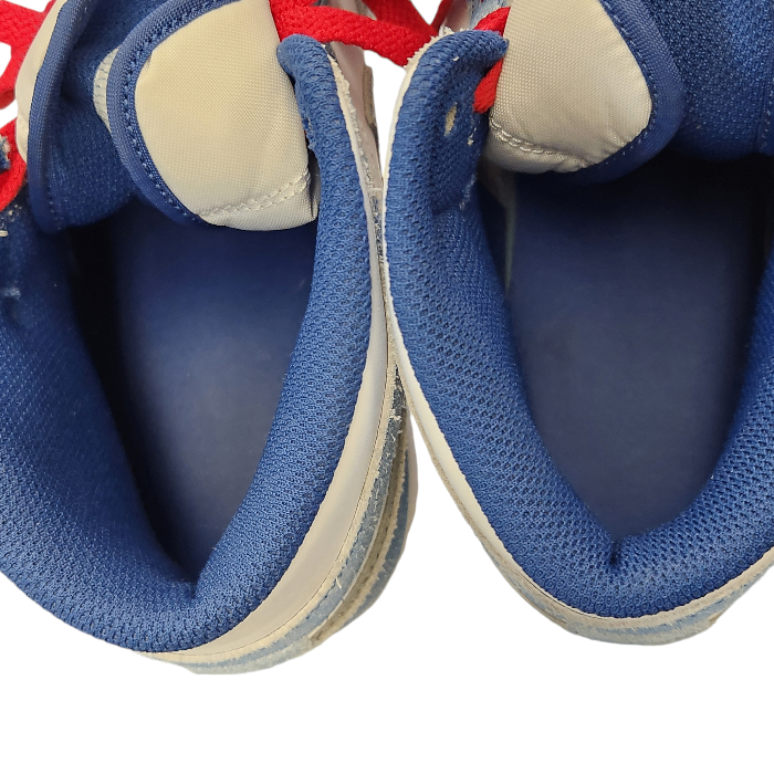 NIKE AIR JORDAN 1 MID SE エアジョーダン ミッド スニーカー メンズ ミッドカット ヴィンテージ風 ブルー/ホワイト 27cm DN3706 401 中古 T1