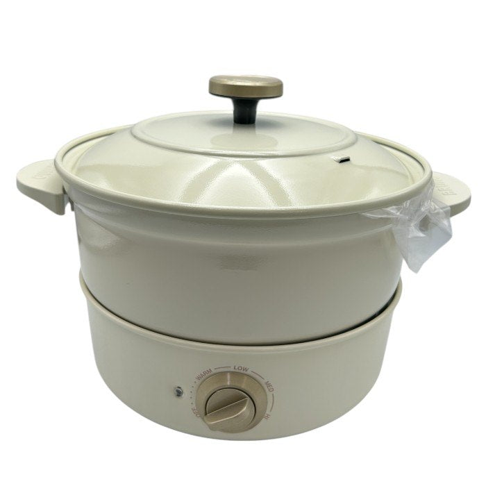 未使用品 BRUNO ブルーノ グリルポット BOE029-WH ホワイト 調理家電 3～4人 マルチ おしゃれ 中古 W４