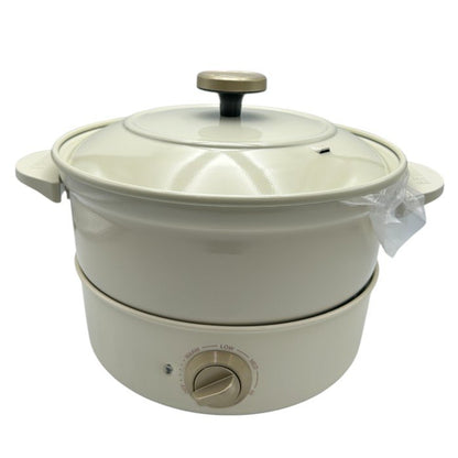 未使用品 BRUNO ブルーノ グリルポット BOE029-WH ホワイト 調理家電 3～4人 マルチ おしゃれ 中古 W４