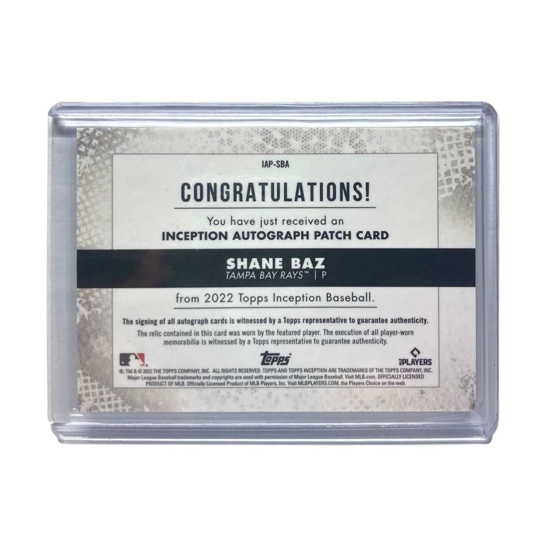 TOPPS MLBカード INCEPTION SHANE BAZ RAYS 235/249 #IAP-SBA 中古 IT2