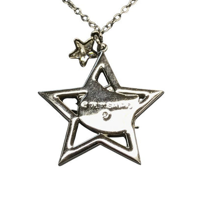 SWAROVSKI スワロフスキー ハローキティ ネックレス レディース 星形 スター Hello Kitty ペンダント シルバーカラー 中古 T1