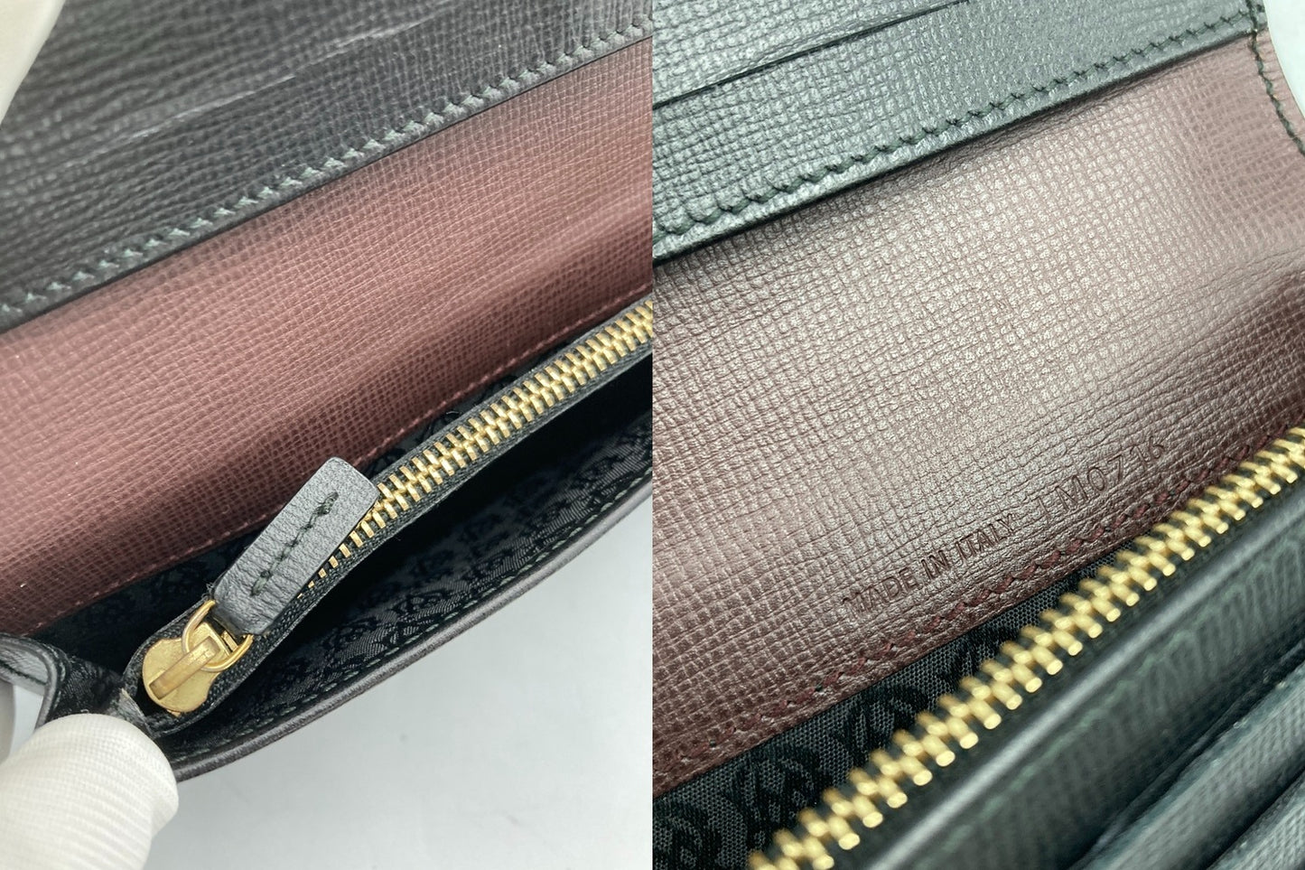 dunhill ダンヒル レザー 2つ折り長財布 ブラック メンズ 中古 D4