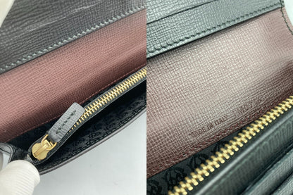 dunhill ダンヒル レザー 2つ折り長財布 ブラック メンズ 中古 D4