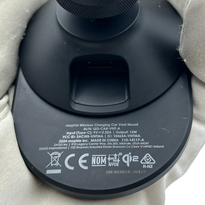 mophie wireless charging car vent mount 充電器 ワイヤレス 充電 カーベントマウント 車載用 中古 W４