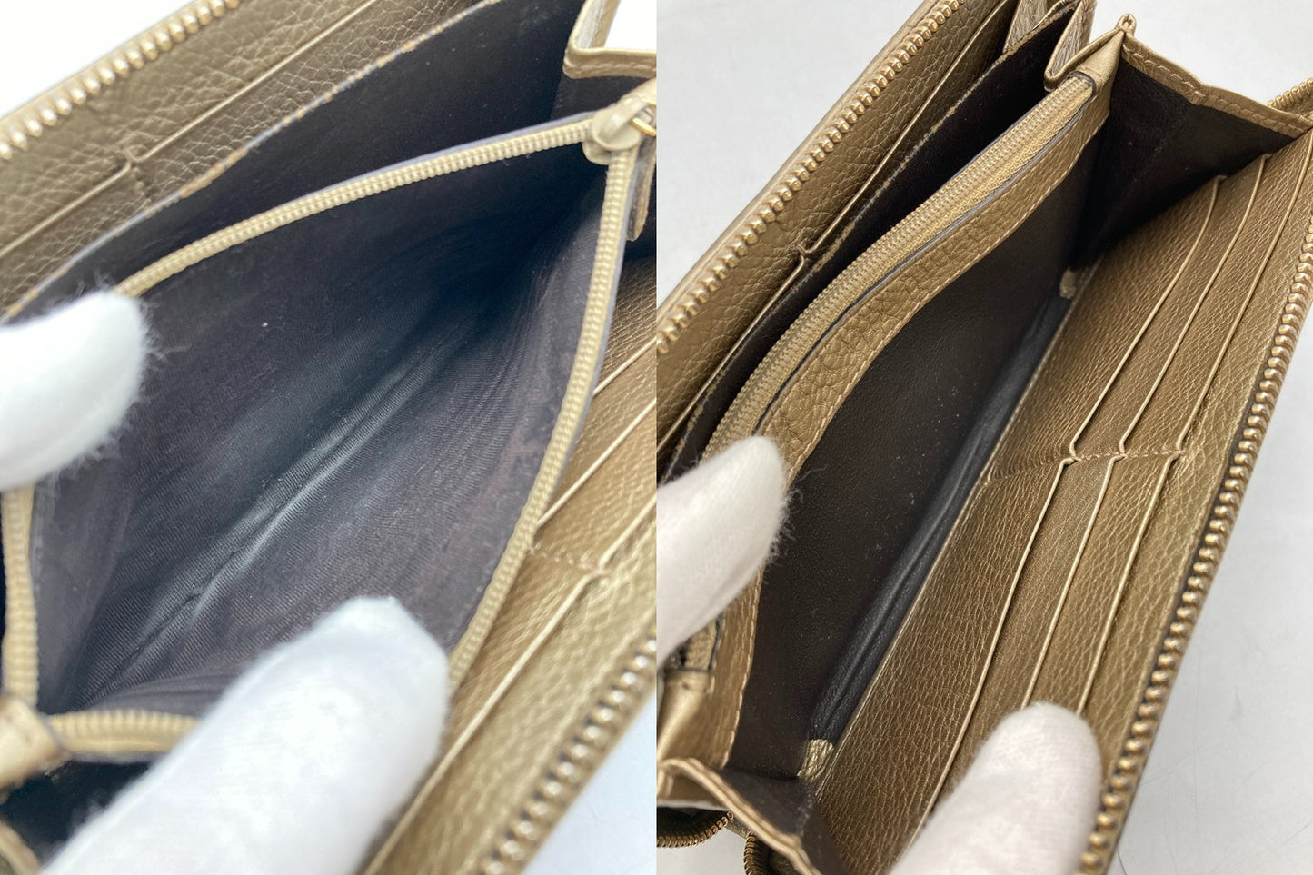 GUCCI グッチ GGキャンバス バンブータッセル ラウンドファスナー長財布 269991 中古 D4