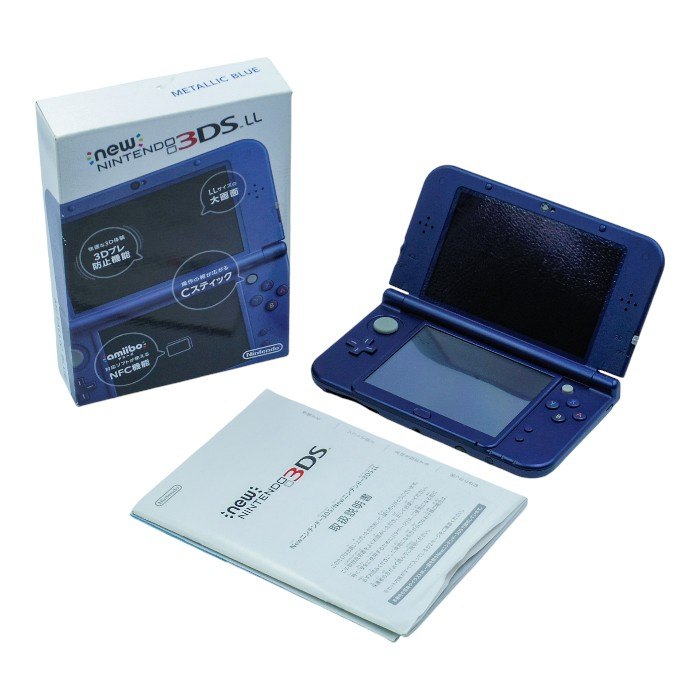 任天堂 New ニンテンドー 3DS LL メタリックブルー RED-001 中古 a1