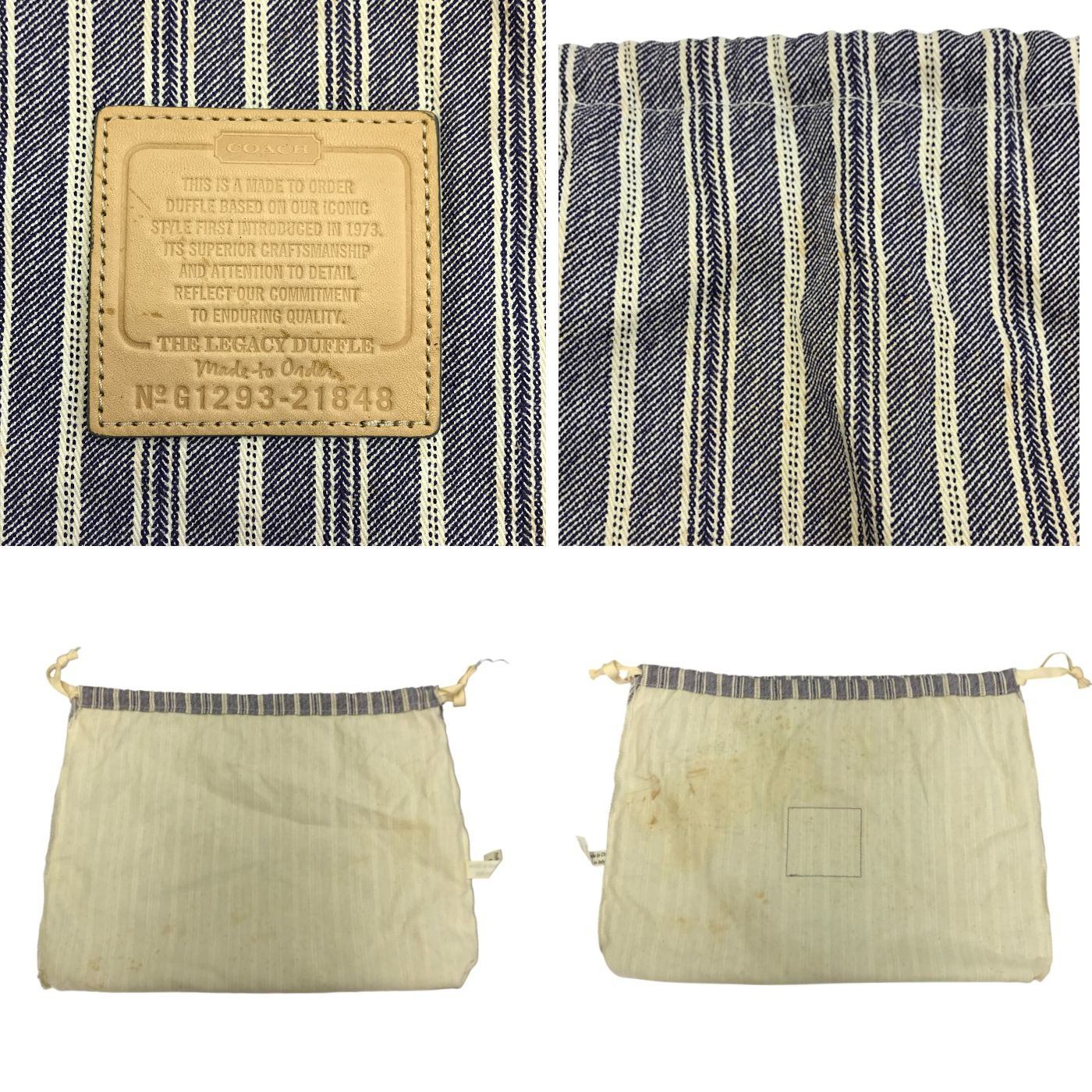 COACH コーチ ショルダーストラップ & チャーム 2本セット レザー セミショルダー フリンジ レッド/ブルー 中古 T1