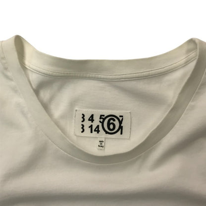 MM6 Maison Margiela Tシャツ レディース 半袖 コットン 無地 シンプル 2021 ワンポイント オフホワイト Mサイズ S62GD0087 S23901 中古 T1