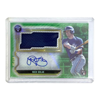 TOPPS MLBカード TRIPLE THREADS NICK SOLAK TEXAS RANGERS 05/50 #ASJR-NS 中古 IT1