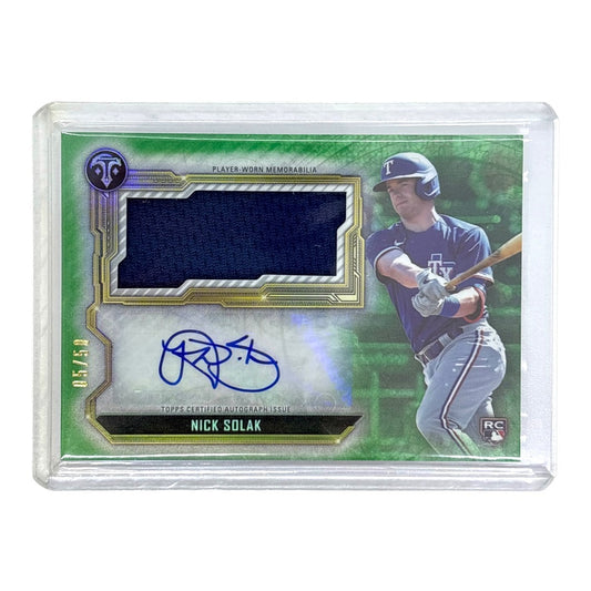 TOPPS MLBカード TRIPLE THREADS NICK SOLAK TEXAS RANGERS 05/50 #ASJR-NS 中古 IT1