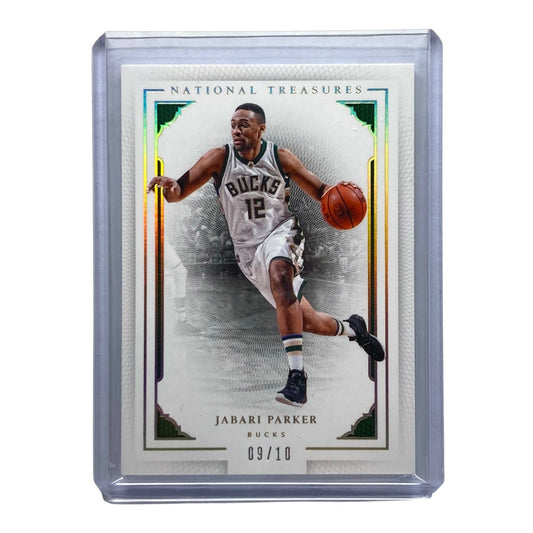 PANINI NBAカード NATIONAL TREASURES JABARI PARKER BUCKS 09/10 #37 中古 IT2