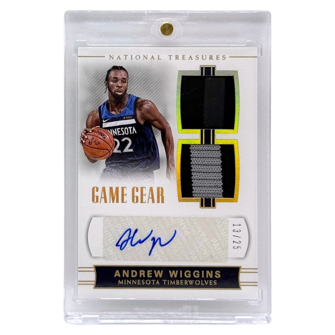 PANINI NBAカード NATIONAL TREASURES ANDREW WIGGINS MINNESOTA TIMBERWOLVES /25 #GD-AWG 中古 IT1