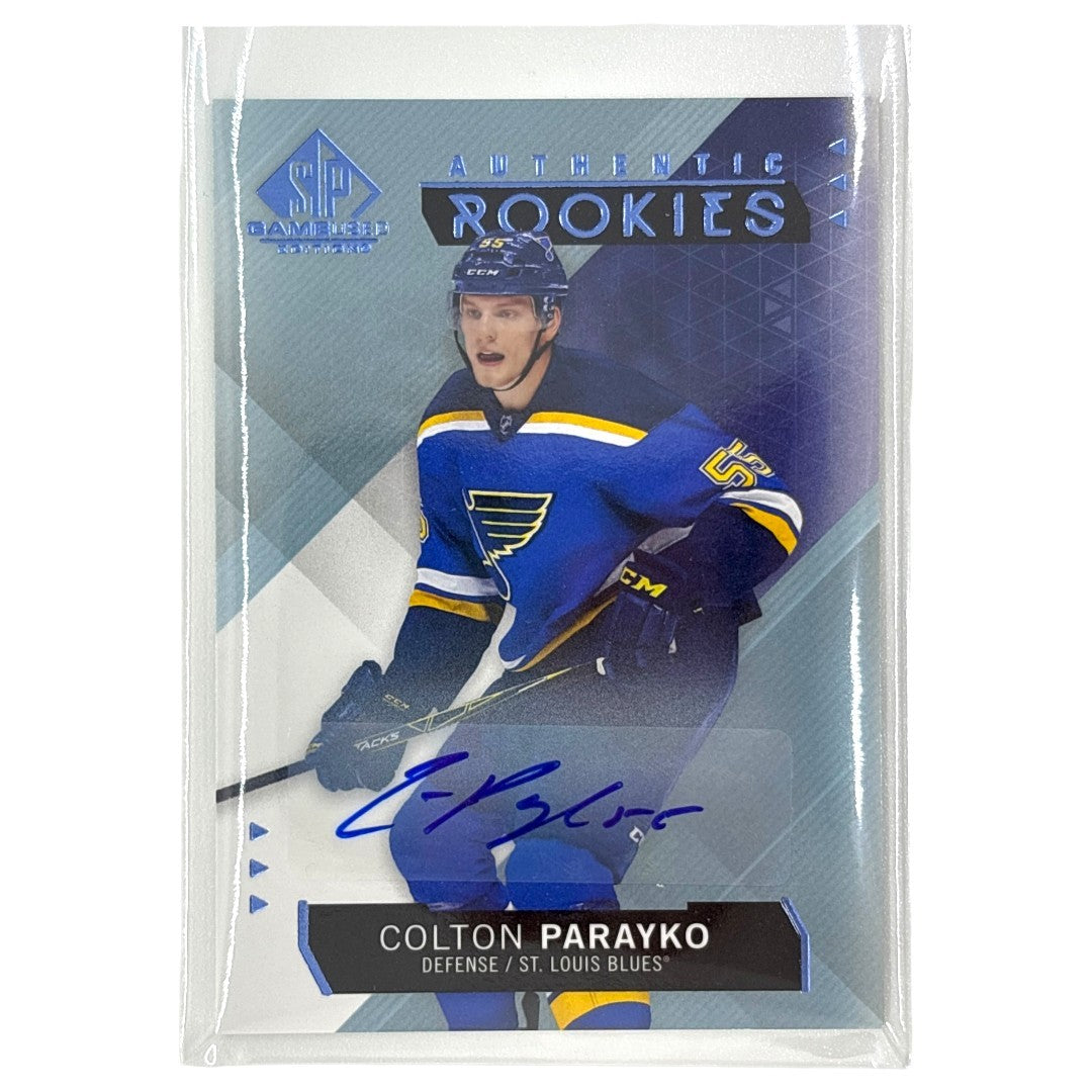 UPPER DECK NHLカード SP GAME USED COLTON PARAYKO ST. LOUIS BLUES #115 中古 IT1